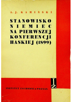 Stanowisko Niemiec na pierwszej Konferencji Haskiej