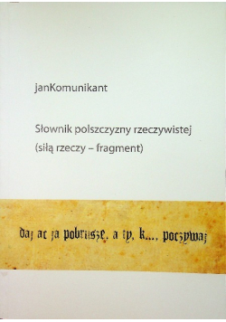 Słownik polszczyzny rzeczywistej