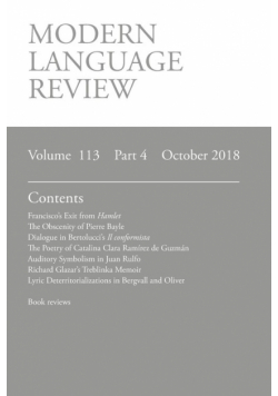 Modern Language Review (113