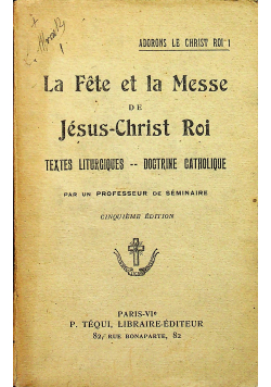 La Fete et la Messe 1926 r