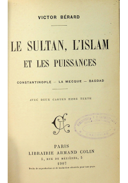 Le Sultan L Islam Et Les Puissances 1907r