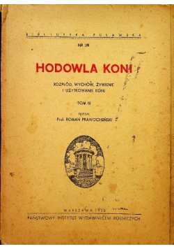 Hodowla koni Tom III 1950 r.