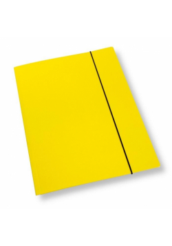 Teczka A4 z gumką lakier żółta 350gsm (10szt)