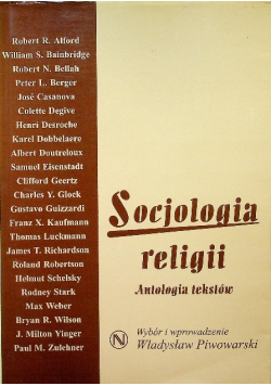Socjologia religii. Antologia tekstów