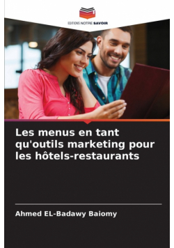 Les menus en tant qu'outils marketing pour les hôtels-restaurants