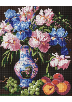 Diamentowa mozaika - Piękno irysów 40x50cm