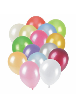 Balony metalizowane 25cm 12szt