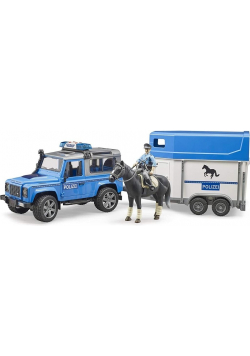 Land Rover Defender Policja z przyczepą dla konia