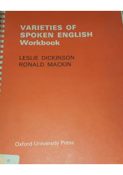 Varieties of spoken english Workbook