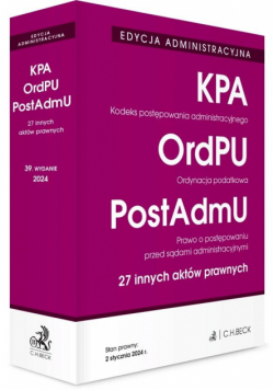 EDYCJA ADMINISTRACYJNA. KPA. OrdPU. PostAdmU w.39