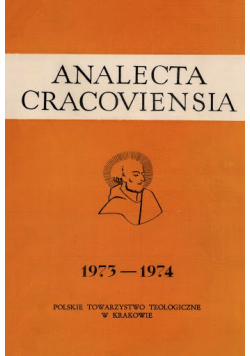 Analecta Cracoviensia V - VI