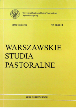 Warszawskie Studia Pastoralne nr 22  2014