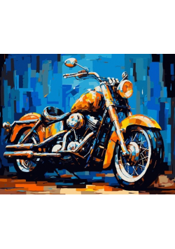 Malowanie po numerach Motor 40x50 cm