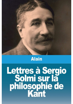 Lettres à Sergio Solmi sur la philosophie de Kant