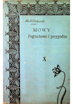 Mowy pogrzebowe i przygodne I 1901 r.
