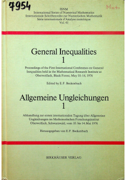 General inequalities 1