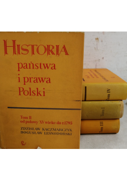 Historia państwa i prawa Polski 4 Tomy