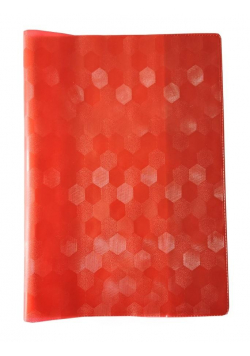 Okładka na zeszyt A5 PVC Hologram czerw. (10szt)