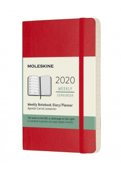 Kalendarz 2020 tygodniowy 12MP mo. Scarlet red