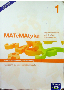 Matematyka  1 Podręcznik dla szkół ponadgimnazjalnych