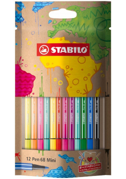 Flamastry Pen 68 Mini mySTABILOdesign 12 kolorów