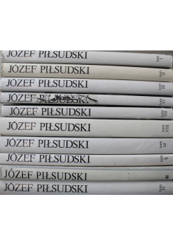 Józef Piłsudski pisma zbiorowe 10 książek reprinty z ok 1937 r