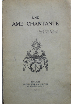Une ame Chantane 1932 r