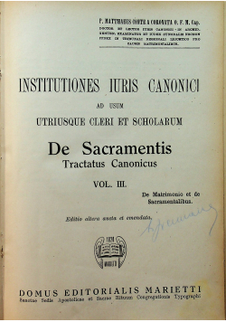 Coronata de sacramentis 1947 r