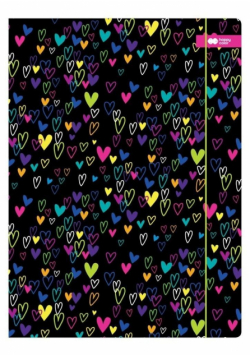 Teczka A4 My Love czarna Happy Color