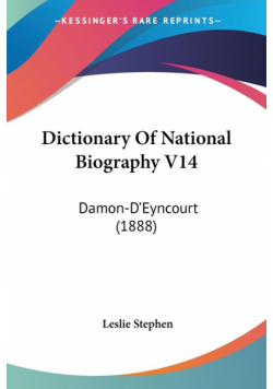 Dictionary Of National Biography V14