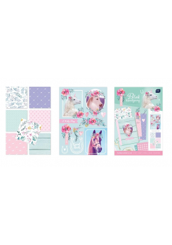 Blok kreatywny A4 z naklejkami Pony