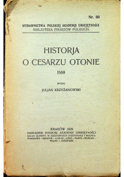 Historja o cesarzu Otonie 1929 r.