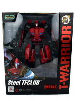 Robot T-Warrior metal bordowy