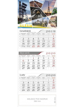 Kalendarz 2020 Trójdzielny Silesia CRUX