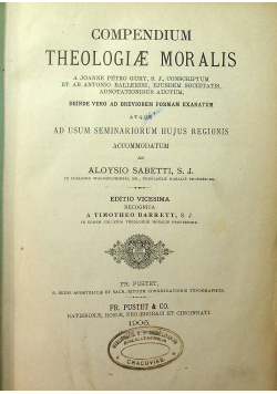 Compendium theologiae moralis 1906 r