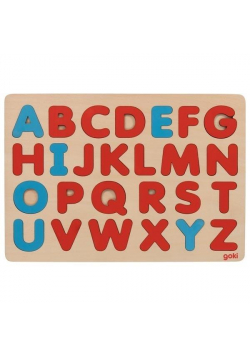 Puzzle literki w stylu Montessori