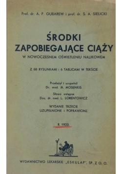 Środki zapobiegające ciąży 1933 r.