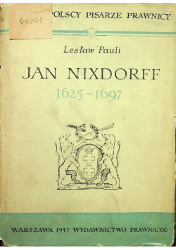 Jan Nixdorff 1625 1697