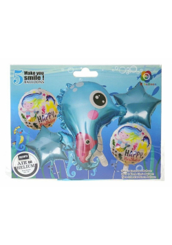 Balony foliowe podwodny świat 5szt