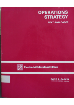 Operations Strategy text and cases