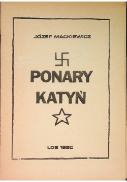 Ponary. Katyń