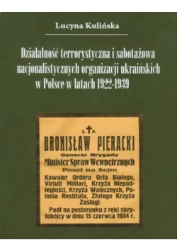 Działalność terrorystyczna i sabotażowa nacjonalistycznych organizacji