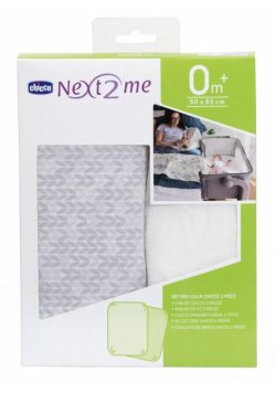 Prześcieradło do łóżeczka Next2me tricot 2szt