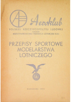Przepisy sportowe modelarstwa lotniczego
