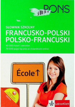 Słownik szkolny francusko  polski  polsko francuski