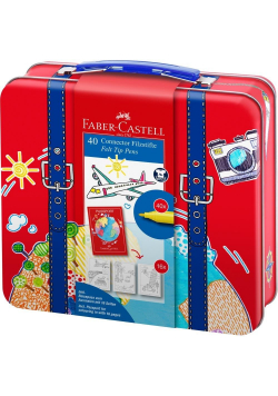 Flamastry Connector walizka 40szt FABER CASTELL