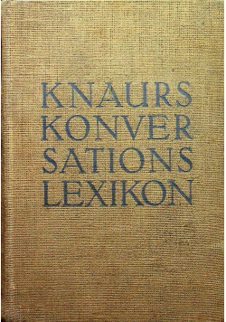 Knaurs Konversations Lexikon A Z 1932 r.