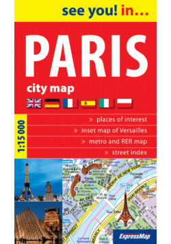 Paris City map 1:15 000