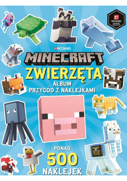 Minecraft Zwierzęta Album przygód z naklejkami