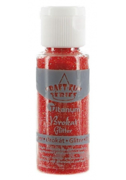 Brokat w słoiczku 20ml tęczowy czerwony